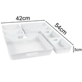 Schubladen Organizer Set 5 cm hoch - 7 Teile - 54x42 cm Boxen in 3 Größen - Ordnungssystem - Aufbewahrungsbox Box